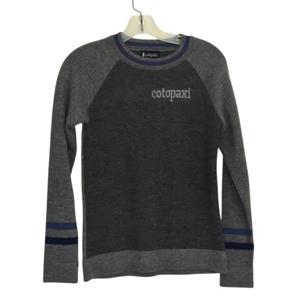 Cotopaxi Libre Sweater Cashilama Crew Neck Organic Gray Fitted Women Small - Picture 8 of 10